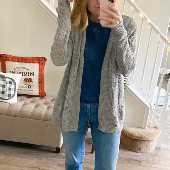 Belle Grey Bohemian Cardigan Long Sleeve XL - Picture 2 of 7